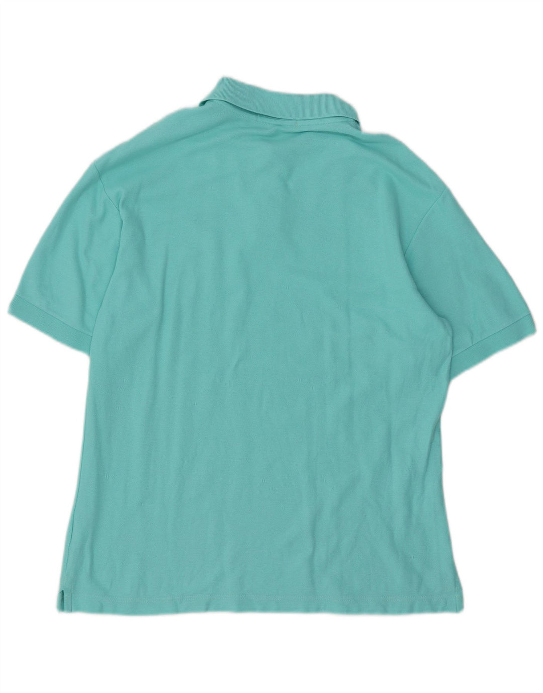 Fila Mens Polo Shirt IT 48 Medium Turquoise Cotton
