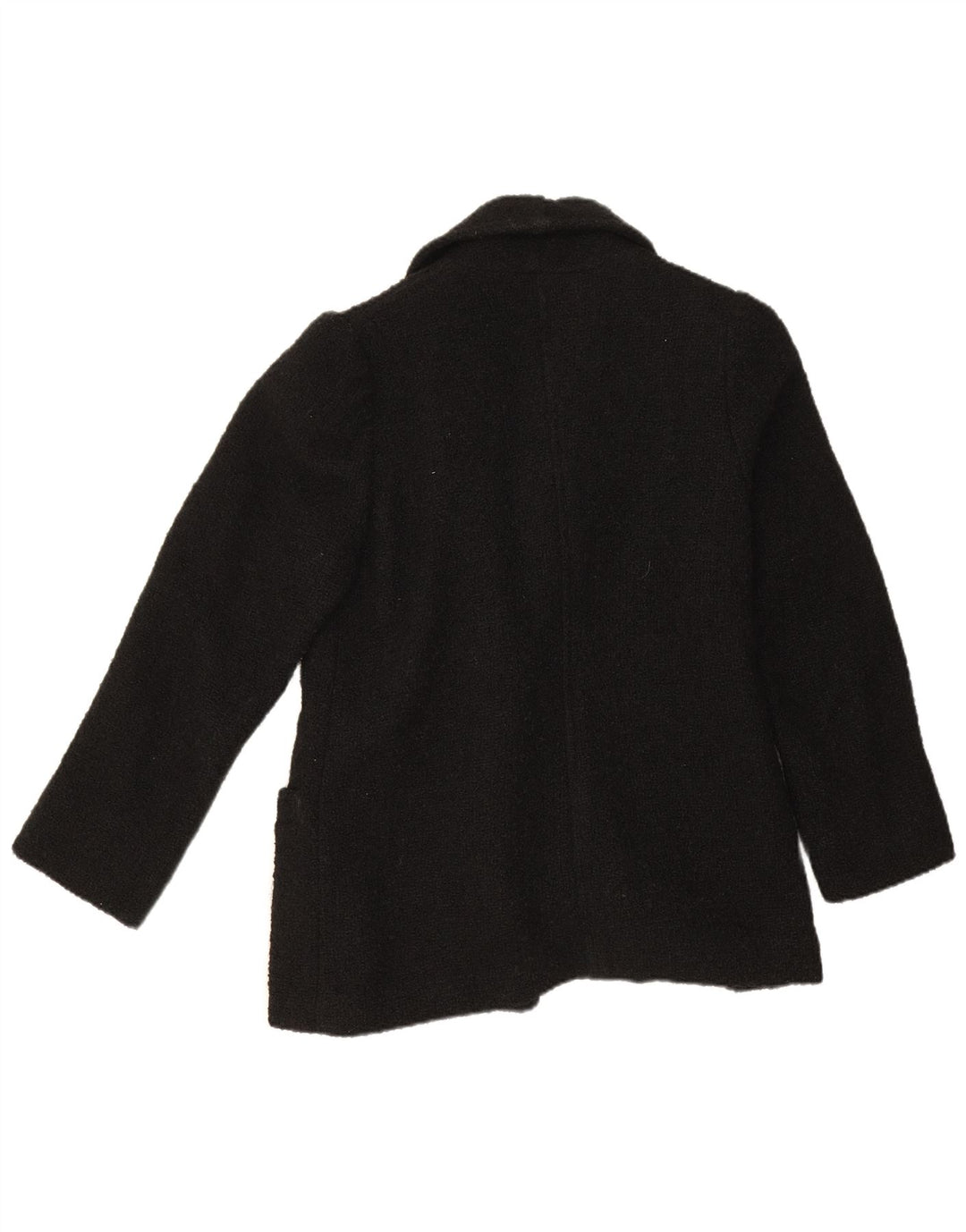 Vintage Dame Dobbeltradet Blazer Jacket UK 12 Medium Sort