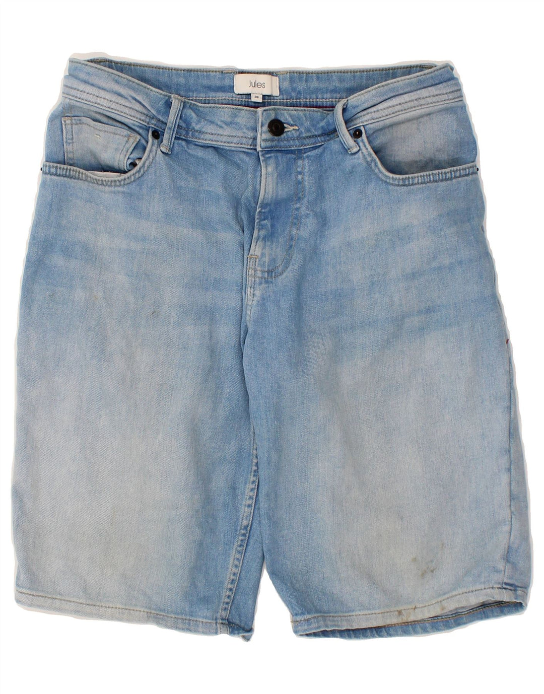 JULES Womens Denim Shorts EU 38 Medium W30  Blue Cotton Vintage Jules and Second-Hand Jules from Messina Hembry 