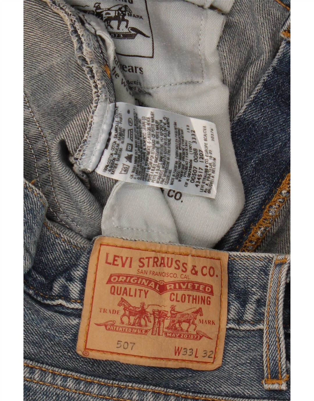 Levi's Jean 507 Bootcut Femme Bleu W33 L28 Coton