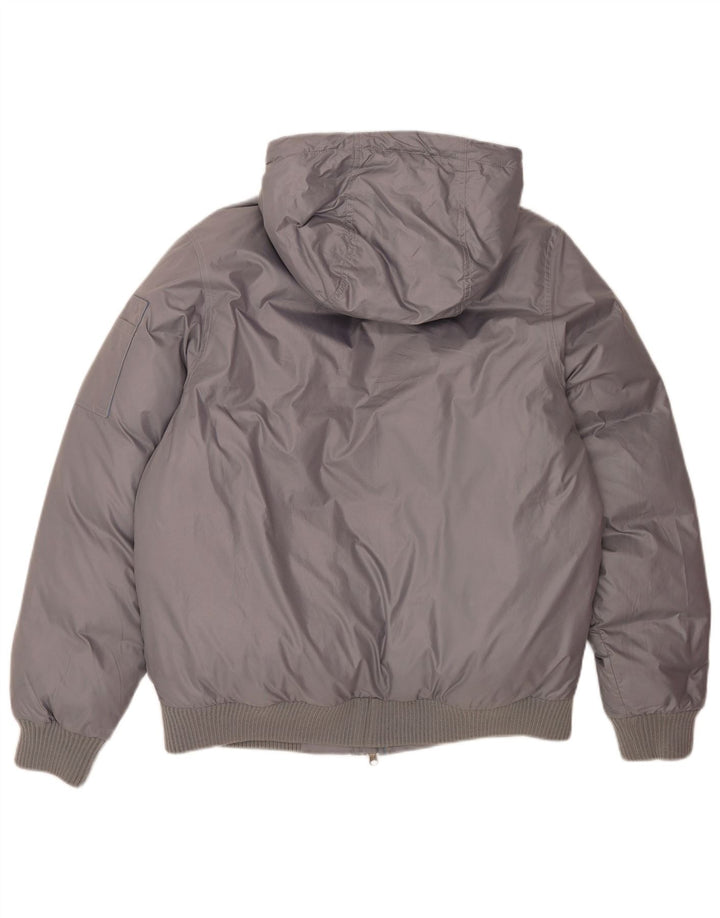 Nike Polstret jakke med hætte til mænd UK 38 Medium Grey Polyester