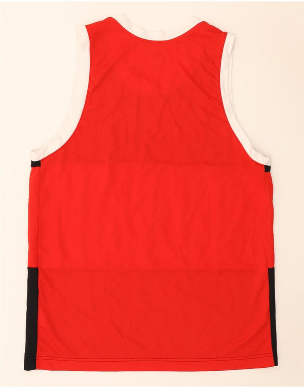 Nike Mens Graphic Vest Top Large Red Colourblock Polyester