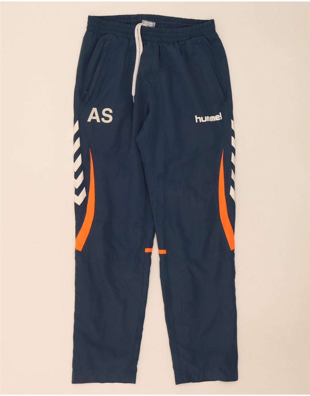 Hummel Mens Graphic Tracksuit Trousers Medium Navy Blue Colourblock