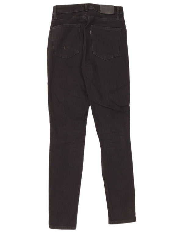 Levi's Damen 721 High Rise Skinny Jeans W26 L30 Schwarz Baumwolle