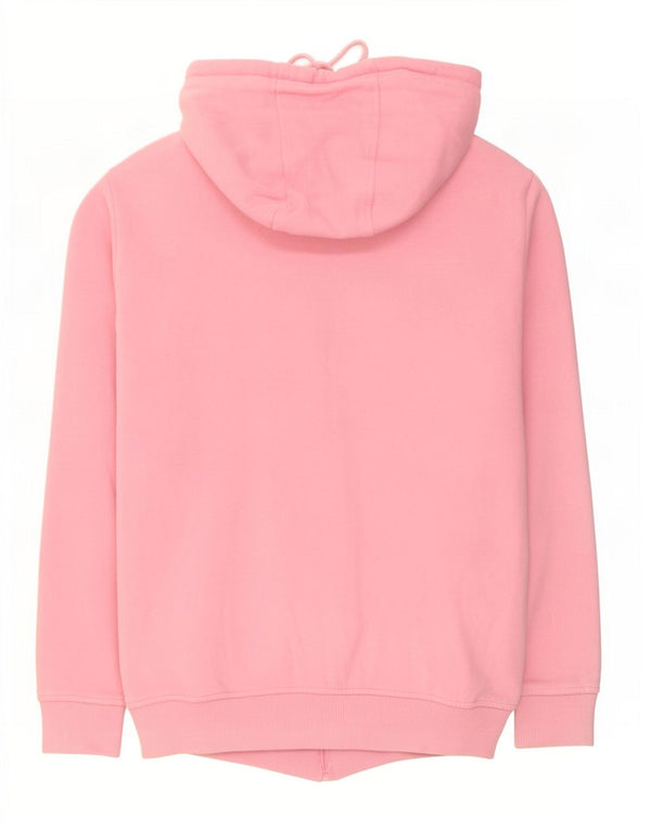 Maglione con cappuccio e zip da donna Ellesse UK 10 piccolo cotone rosa