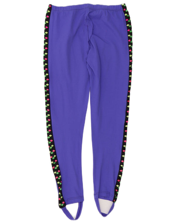 Leggings con staffa grafica da donna Arena UK 14 Large viola geometrico
