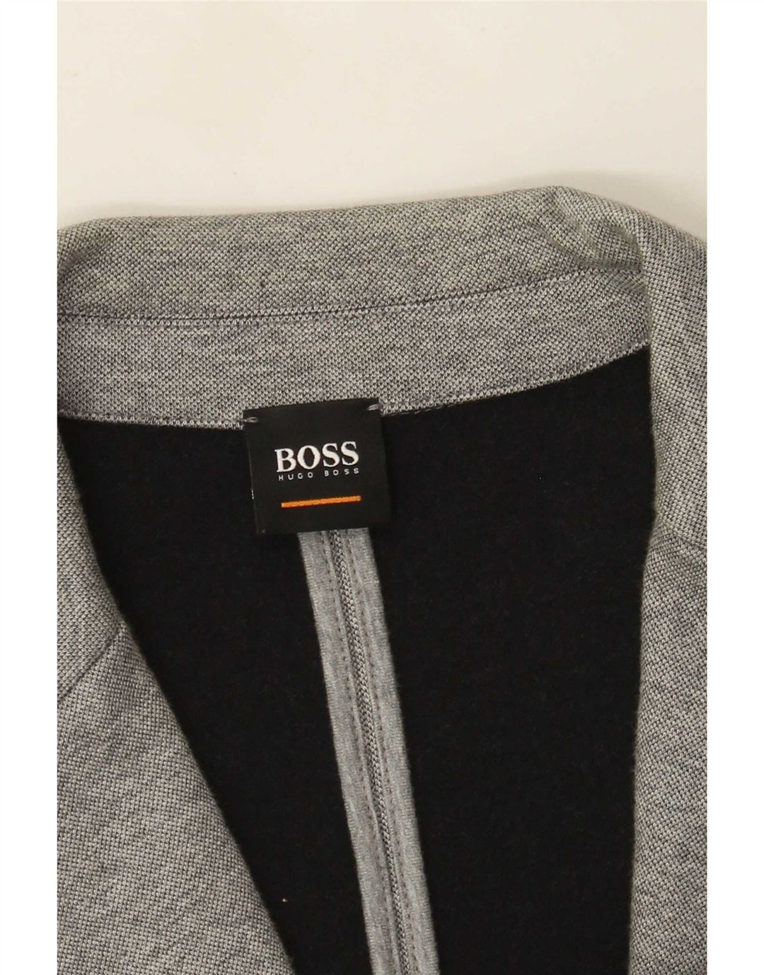 Blazer pentru bărbați Hugo Boss cu 2 nasturi, UK 40, mare, gri bumbac