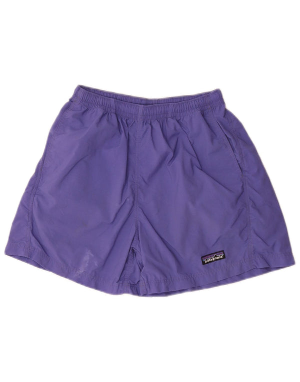 Pantalones cortos deportivos Patagonia para mujer UK 8 Small Púrpura Poliéster