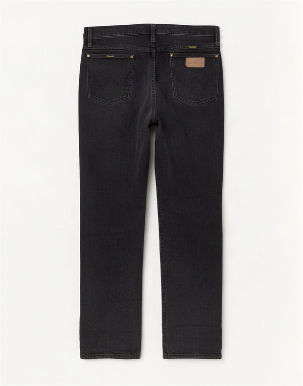 Wrangler Mens Straight Jeans W33 L32 Cinza Algodão