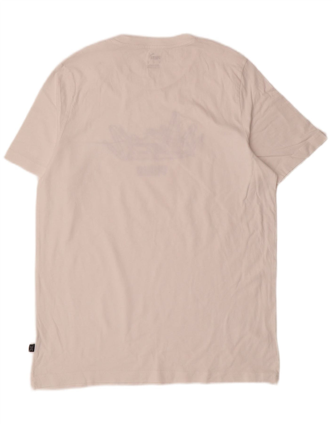 Puma Herre Grafisk T-Shirt Top Medium Hvid