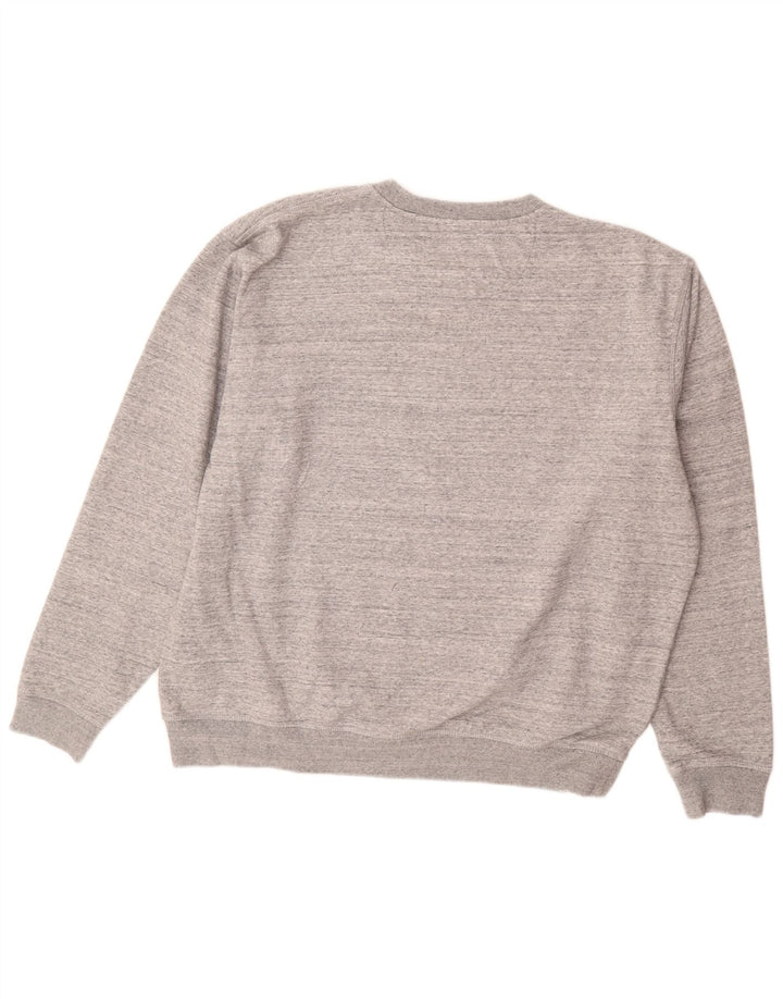 JACK WILLS Mens Graphic Sweatshirt Jumper XL Grey Flecked