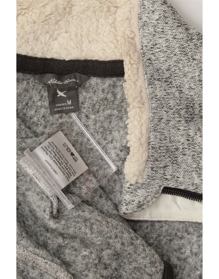 EDDIE BAUER Womens Tracksuit Top Jacket UK 12 Medium Grey Fair Isle Vintage Eddie Bauer and Second-Hand Eddie Bauer from Messina Hembry 