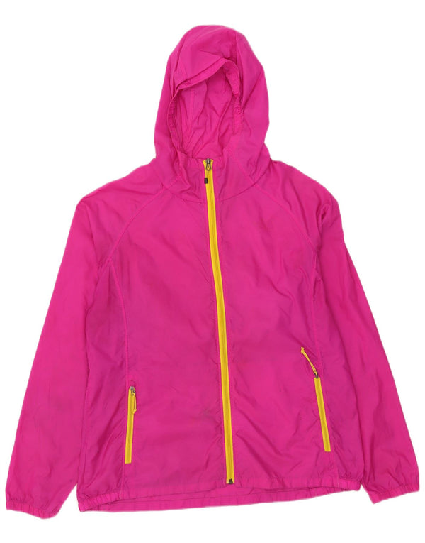 The North Face Damen-Regenjacke mit Kapuze, UK 18 XL, rosa Nylon