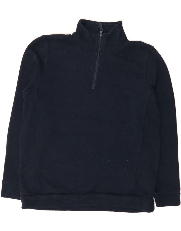 MOUNTAIN WAREHOUSE Mens Zip Neck Sweatshirt Jumper Large Navy Blue Vintage Mountain Warehouse and Second-Hand Mountain Warehouse from Messina Hembry 