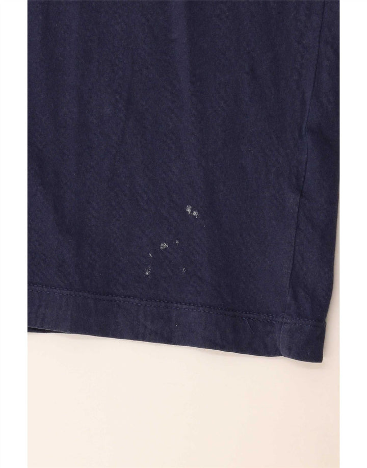 Nike Mens T-Shirt Top Medium Navy Blue Cotton