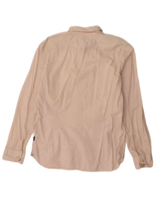 Paul Smith Mens Shirt Large Beige Cotton