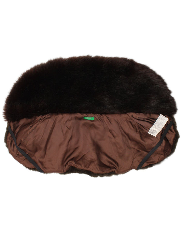 United Colors of Benetton Womens Stole Scarf Small L22 Brown Winter