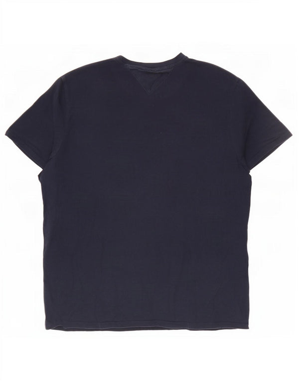 Ανδρικό T-Shirt Tommy Hilfiger Top Large Navy Blue από βαμβάκι