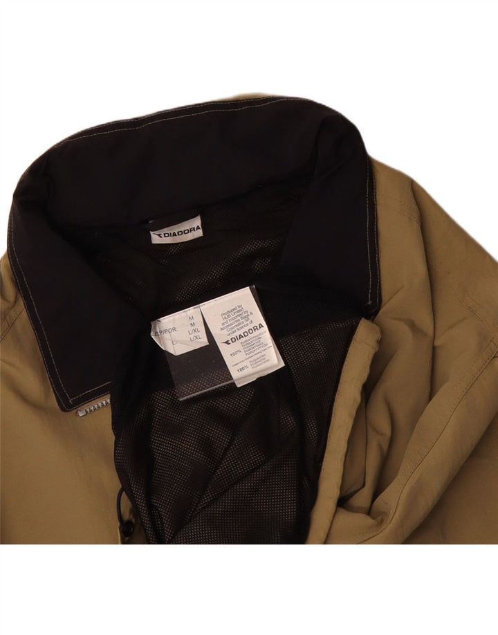 DIADORA Mens Rain Jacket UK 38 Medium Khaki Polyamide Vintage Diadora and Second-Hand Diadora from Messina Hembry 