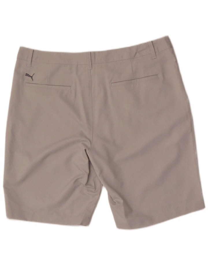 Pantaloncini chino da uomo PUMA W36 Large in poliestere grigio