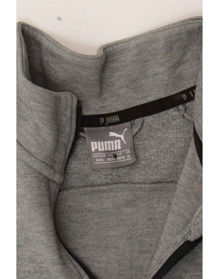 PUMA Mens Tracksuit Top Jacket Medium Grey Spotted Vintage Puma and Second-Hand Puma from Messina Hembry 