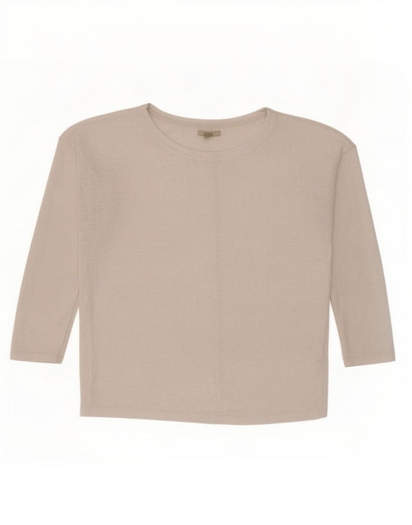 Zara Damen Trafaluc Top Langarm UK 14 Mittelweiß