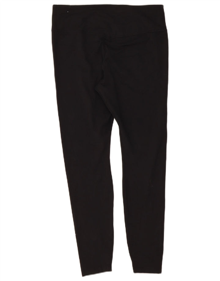 Nike Womens Dri Fit Leggings UK 14 Large Black Polyester