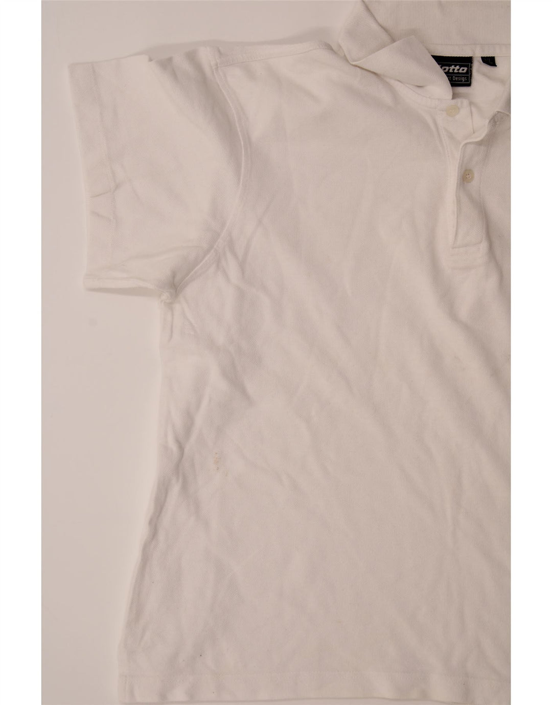 LOTTO Mens Polo Shirt XL White Vintage Lotto and Second-Hand Lotto from Messina Hembry 