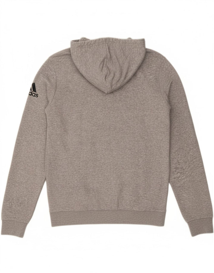 ADIDAS Mens Zip Hoodie Sweater Medium Grey Vintage Adidas and Second-Hand Adidas from Messina Hembry 