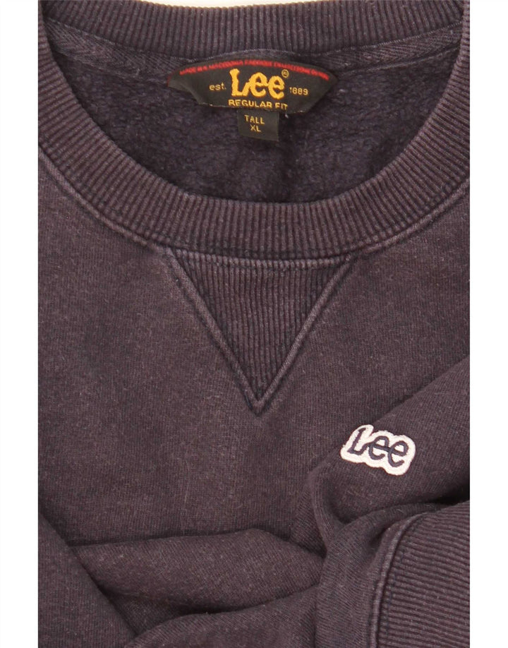 Lee Mens Tall Regular Fit Sweatshirt Jumper XL Navy Blue