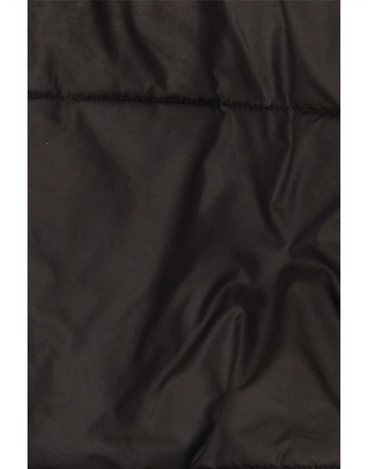 Ellesse Womens Hooded Oversized Padded Jacket UK 12 Medium Black Polyester