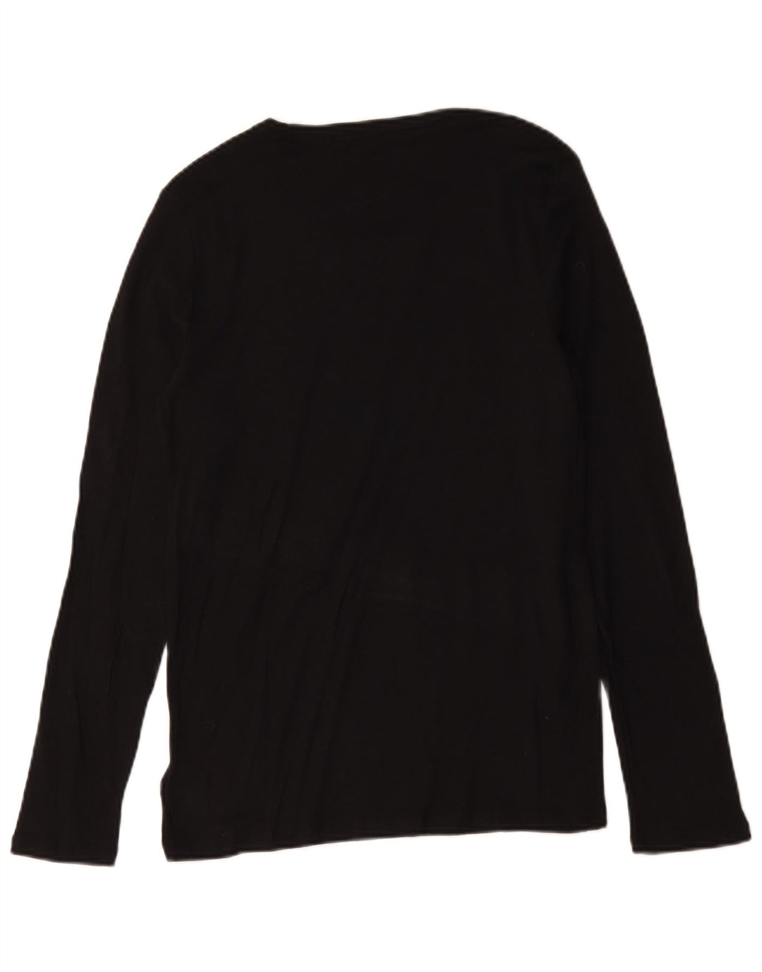 Gap Hombre Top Manga Larga Grande Algodón Negro