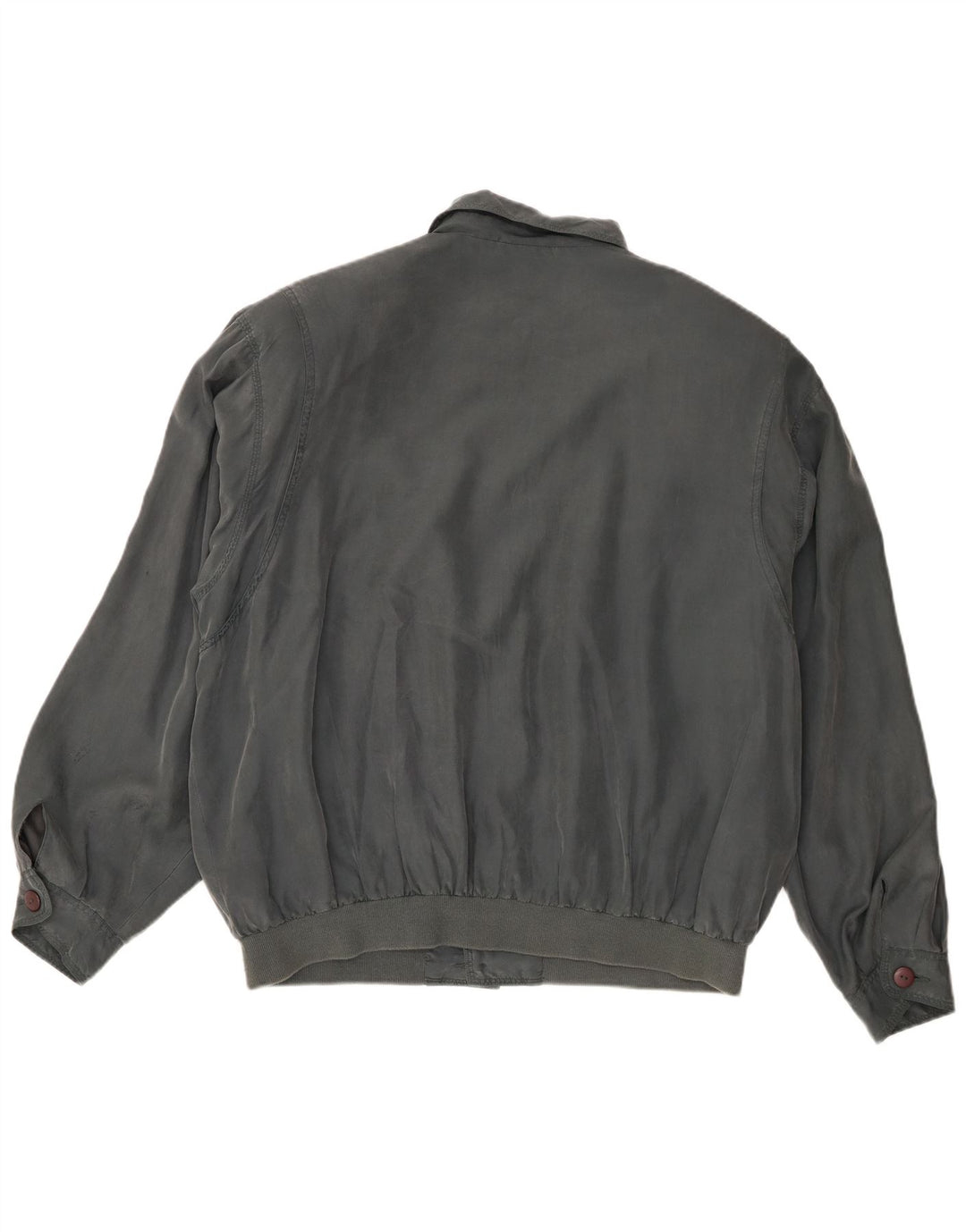 Giubbotto bomber vintage da uomo UK 40 grande seta grigia