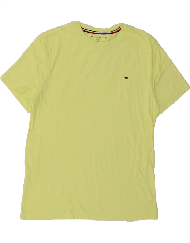 TOMMY HILFIGER Mens T-Shirt Top Medium Yellow Cotton Vintage Tommy Hilfiger and Second-Hand Tommy Hilfiger from Messina Hembry 