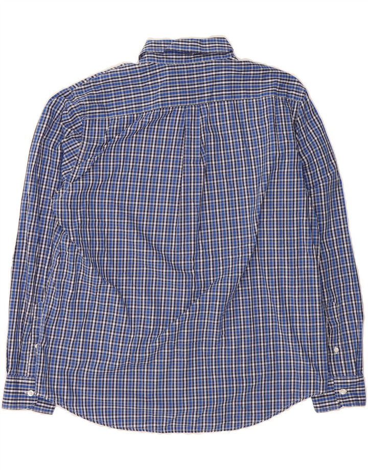 DOCKERS Mens Shirt Large Blue Check Cotton Vintage Dockers and Second-Hand Dockers from Messina Hembry 