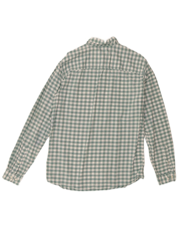 Jack & Jones herreskjorte str. 42 Large Green Gingham Cotton