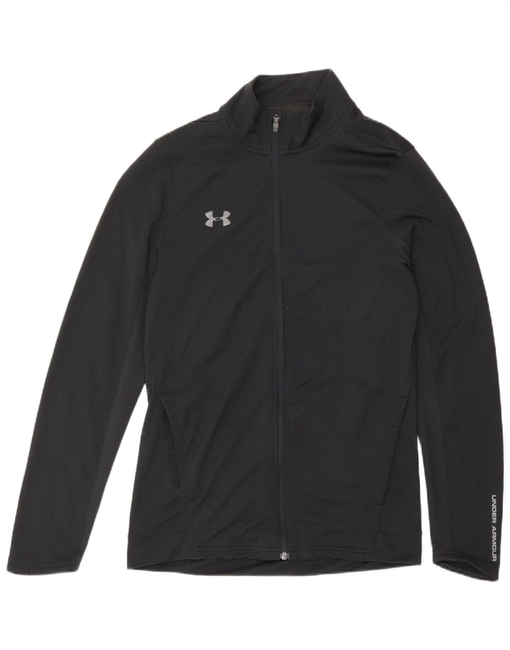 Under Armour Mens Fitted Graphic Tracksuit Top Jacket Small Black Polyester