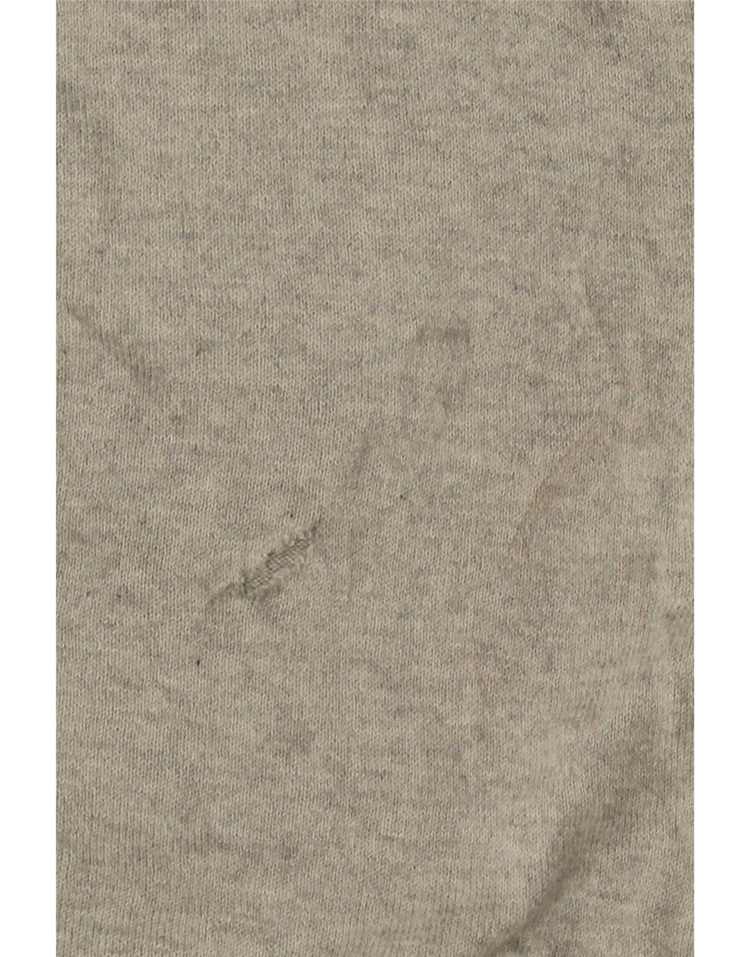 Nautica Mens V-Neck Jumper Sweater Medium Grey Cotton