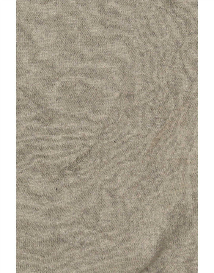 Nautica Mens V-Neck Jumper Sweater Medium Grey Cotton