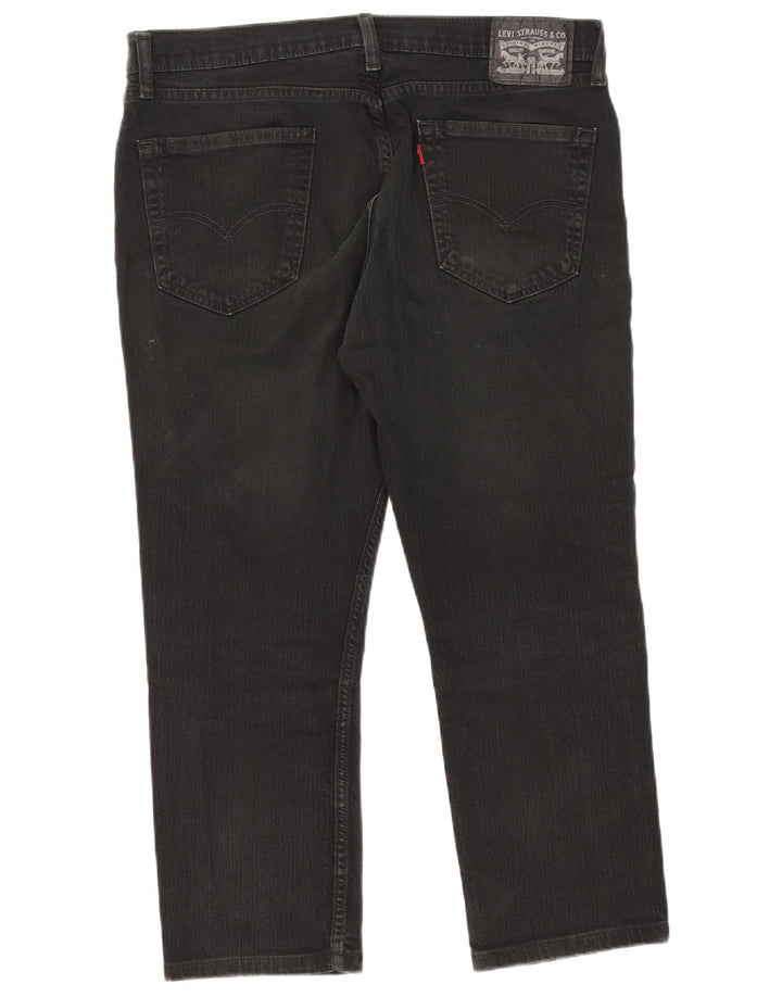 Levi's Mens Cropped Jeans W36 L25 Black Cotton