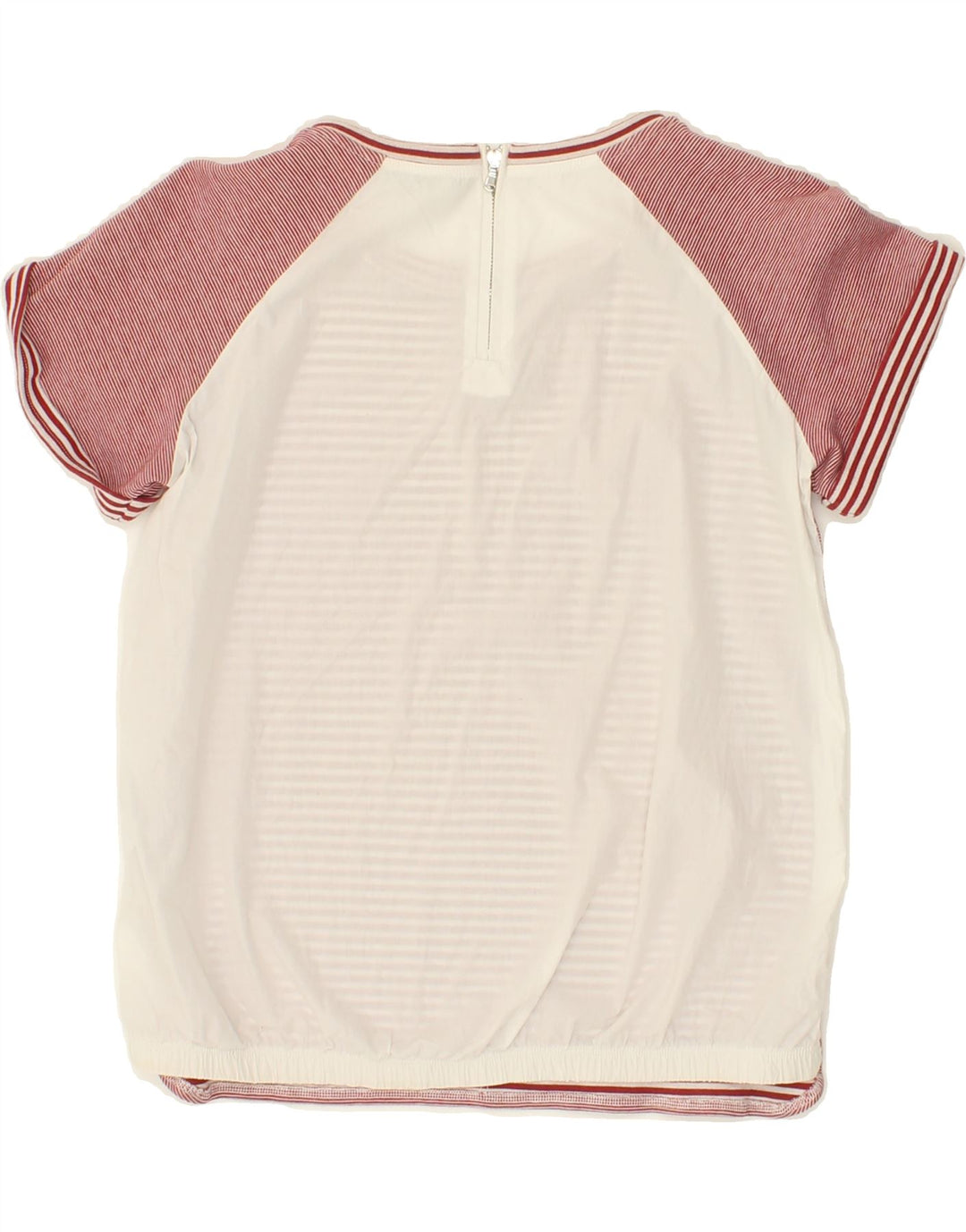 MAX & CO. Womens Blouse Top UK 12 Medium Red Striped Vintage Max & Co. and Second-Hand Max & Co. from Messina Hembry 