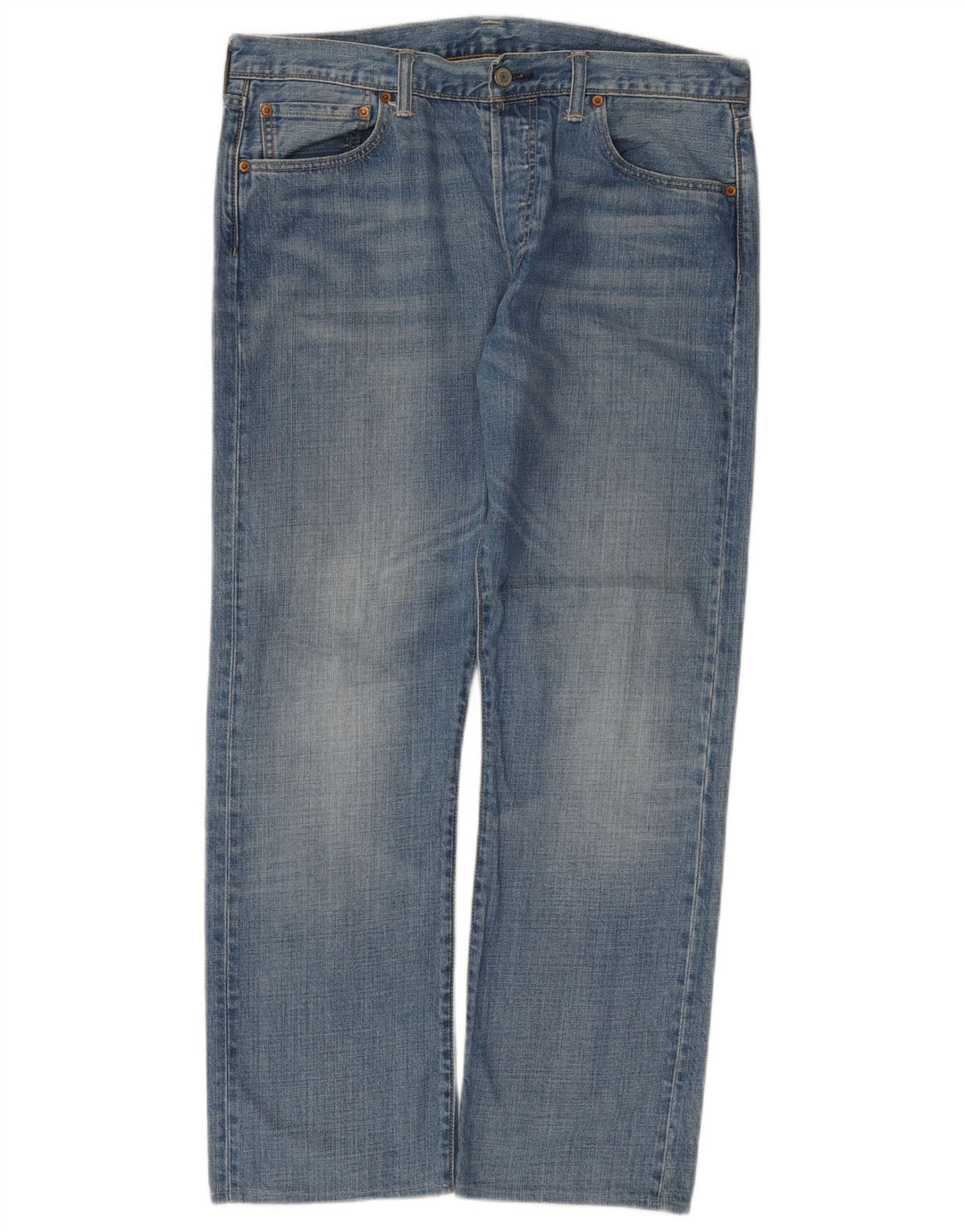 Levi's Mens 501 Straight Jeans W34 L29 Blue Cotton