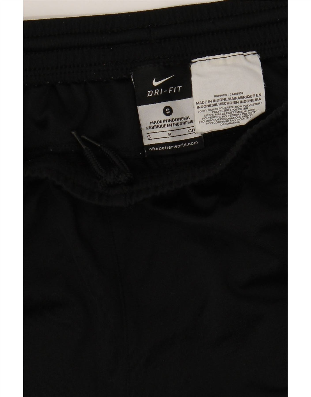 NIKE Mens Dri Fit Tracksuit Trousers Small  Black Polyester Vintage Nike and Second-Hand Nike from Messina Hembry 