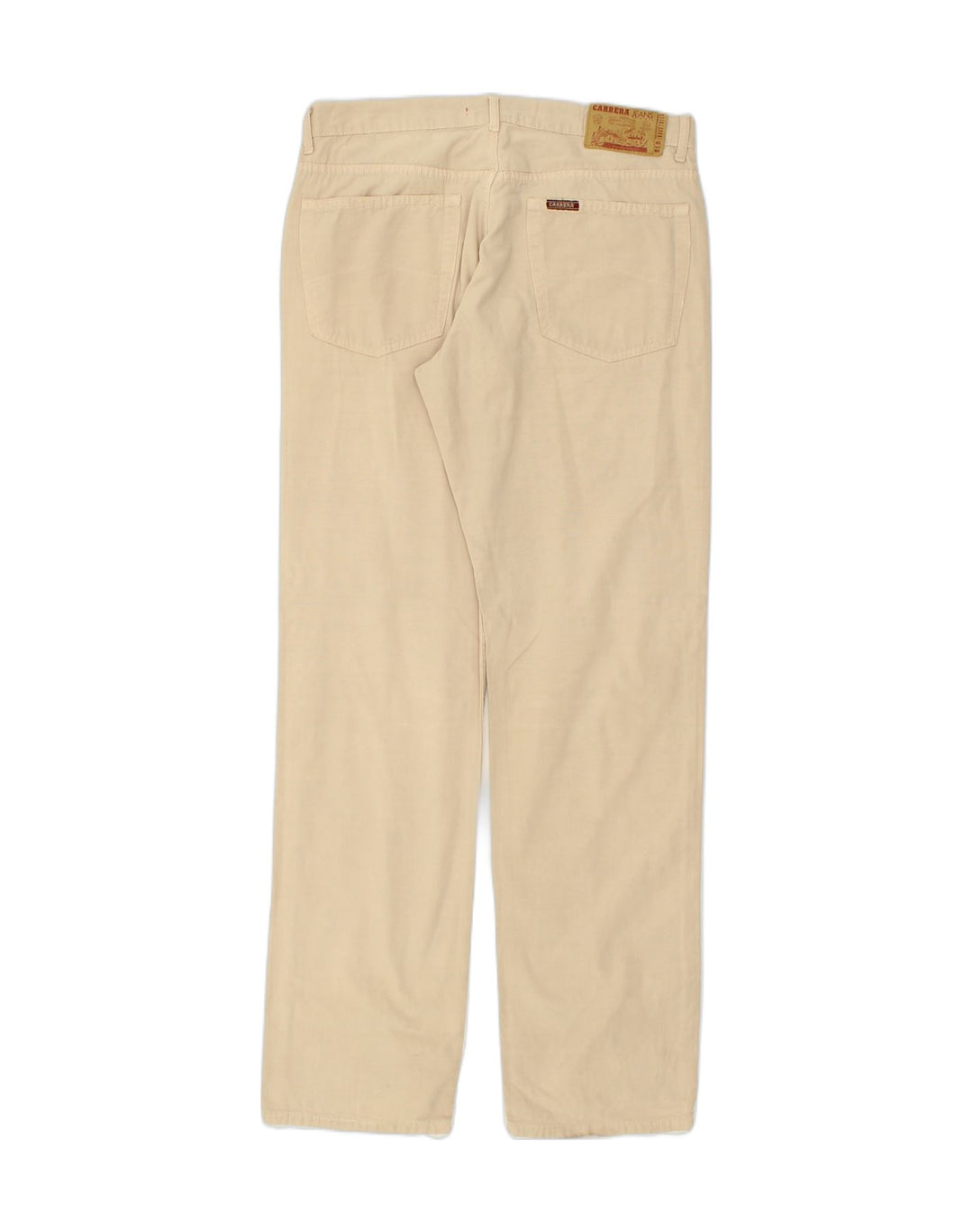 CARRERA Womens Straight Casual Trousers W34 L34 Beige Cotton | Vintage Carrera | Thrift | Second-Hand Carrera | Used Clothing | Messina Hembry 