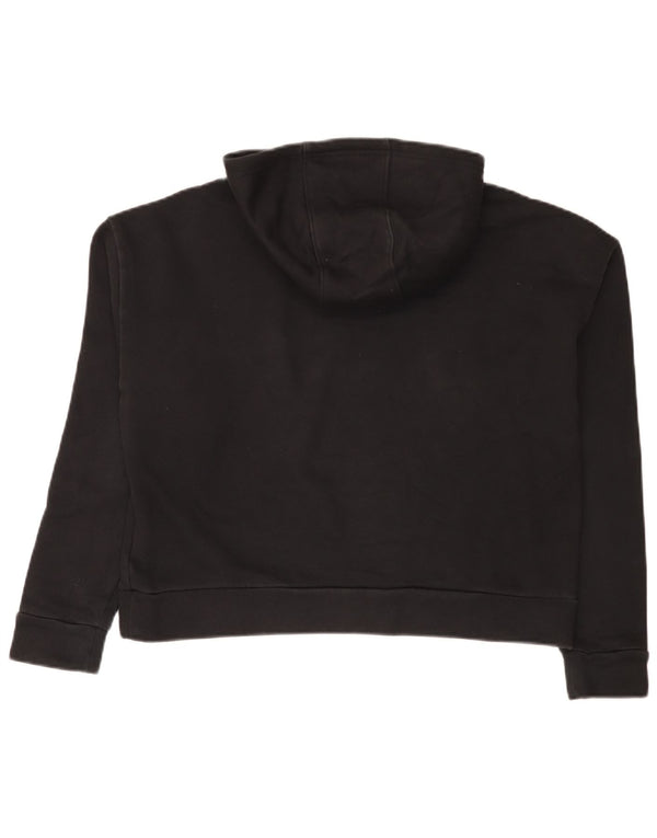 Adidas Pige Loose Fit Hoodie Jumper 14-15 år Sort Bomuld