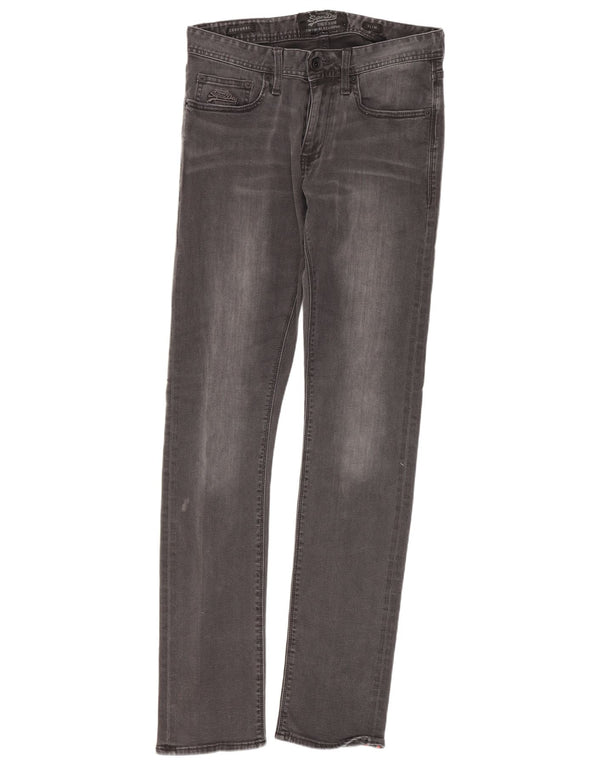 Superdry Mens Slim Jeans W29 L32 Cinza Algodão