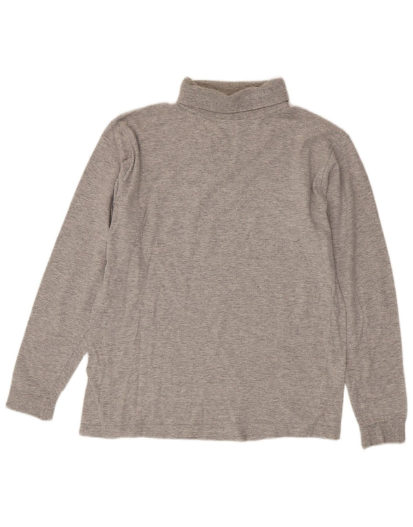 Wrangler Herre Roll Neck Top Langærmet Medium Grey Bomuld
