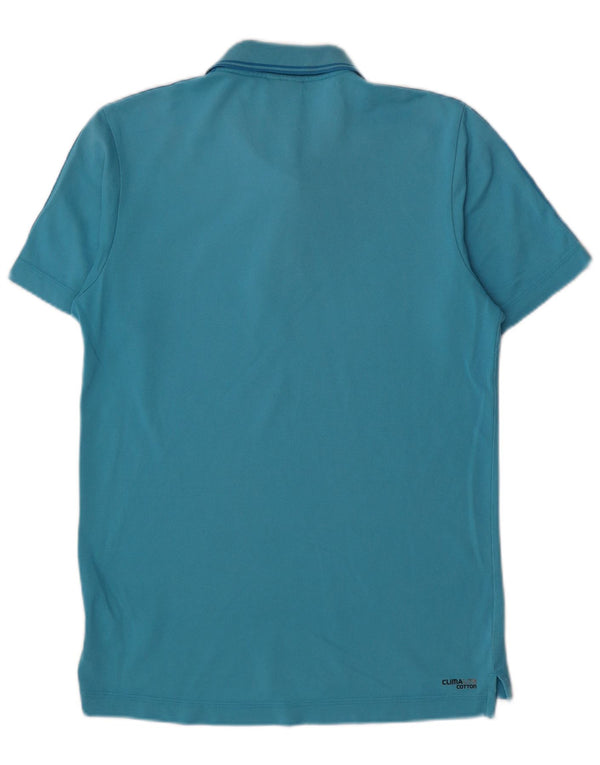 Adidas Mens Clima 365 Polo Shirt Small Blue Cotton