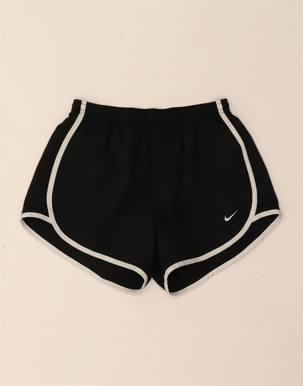 Pantaloncini sportivi Nike da donna Dri Fit UK 8 piccoli poliestere nero