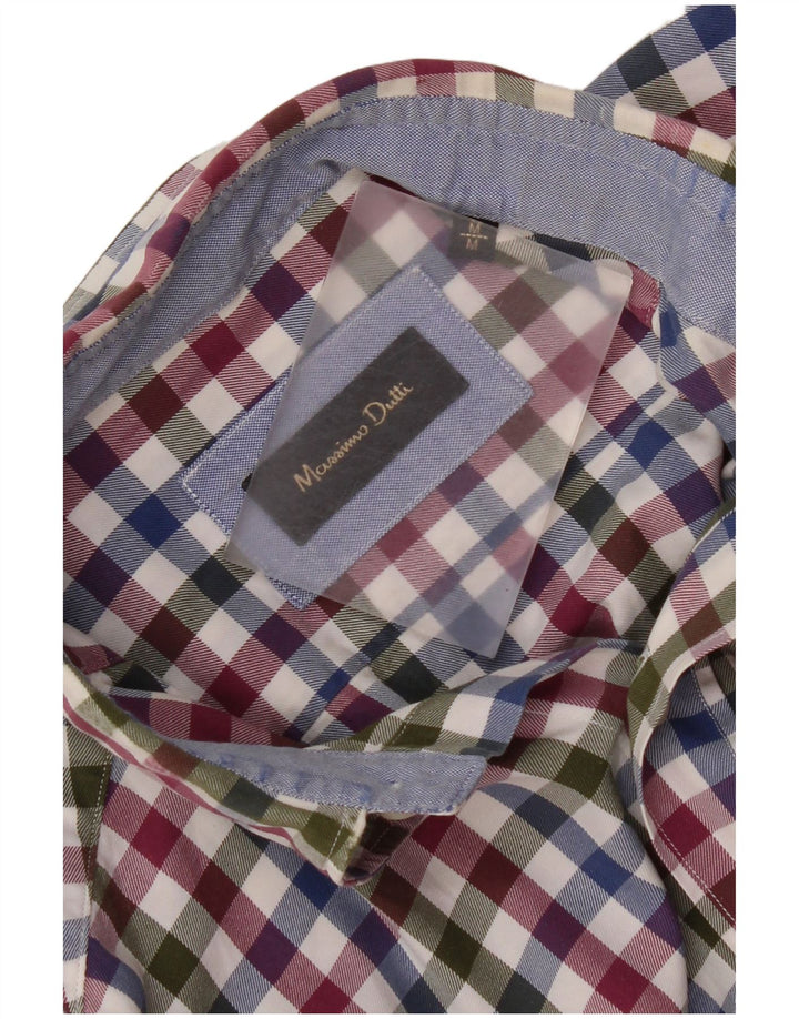Massimo Dutti Mens Shirt Medium Multicoloured Gingham